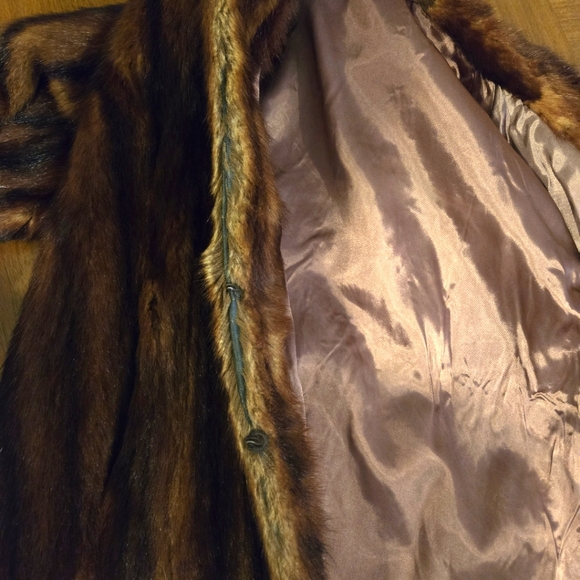 Vintage Mink Fur Jacket, Size 12 - Picture 14 of 16